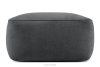 Weicher Sitzhocker aus anthrazitfarbenem Gewebestoff