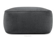 Weicher Sitzhocker aus anthrazitfarbenem Gewebestoff