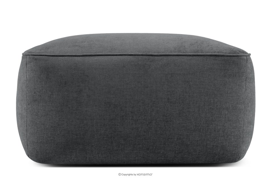 FUBBO Weicher Sitzhocker aus anthrazitfarbenem Gewebestoff anthrazit - Foto 0