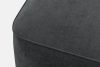 FUBBO Weicher Sitzhocker aus anthrazitfarbenem Gewebestoff anthrazit - Foto 4