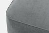 FUBBO Weicher Sitzhocker aus grauem Gewebestoff grau - Foto 4