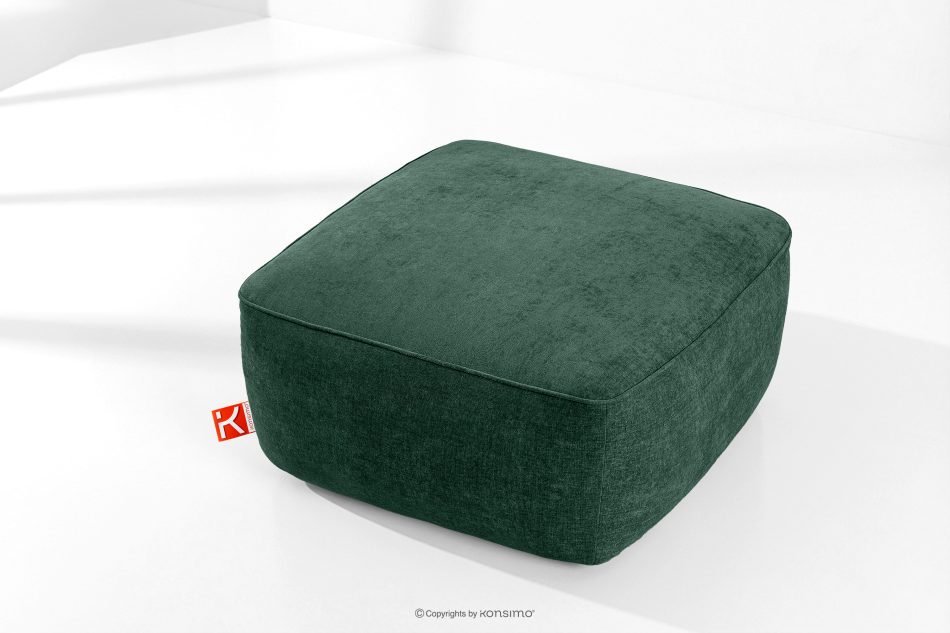 FUBBO Weicher Sitzhocker aus Gewebestoff in Dunkelgrün dunkelgrün - Foto 1