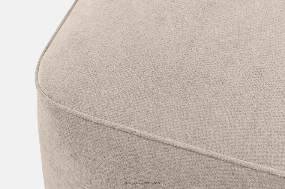 FUBBO Weicher Sitzhocker aus Gewebestoff in Creme cremefarben - Foto 3