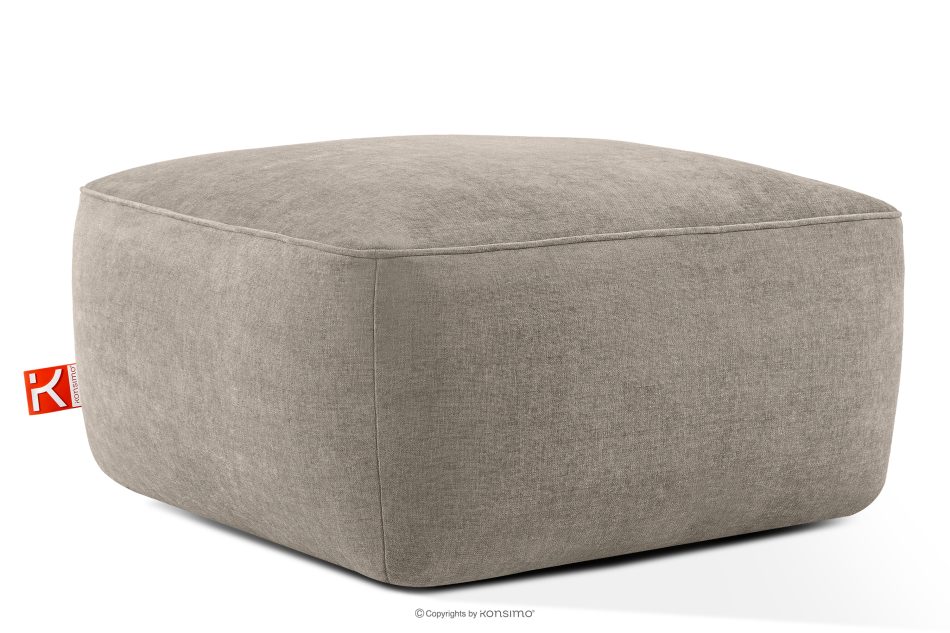 FUBBO Weicher Sitzhocker aus Gewebestoff in Beige beige - Foto 2