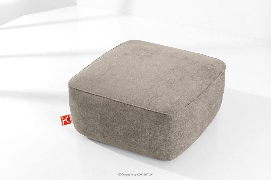 FUBBO Weicher Sitzhocker aus Gewebestoff in Beige beige - Foto 1