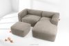 FUBBO Weicher Sitzhocker aus Gewebestoff in Beige beige - Foto 5