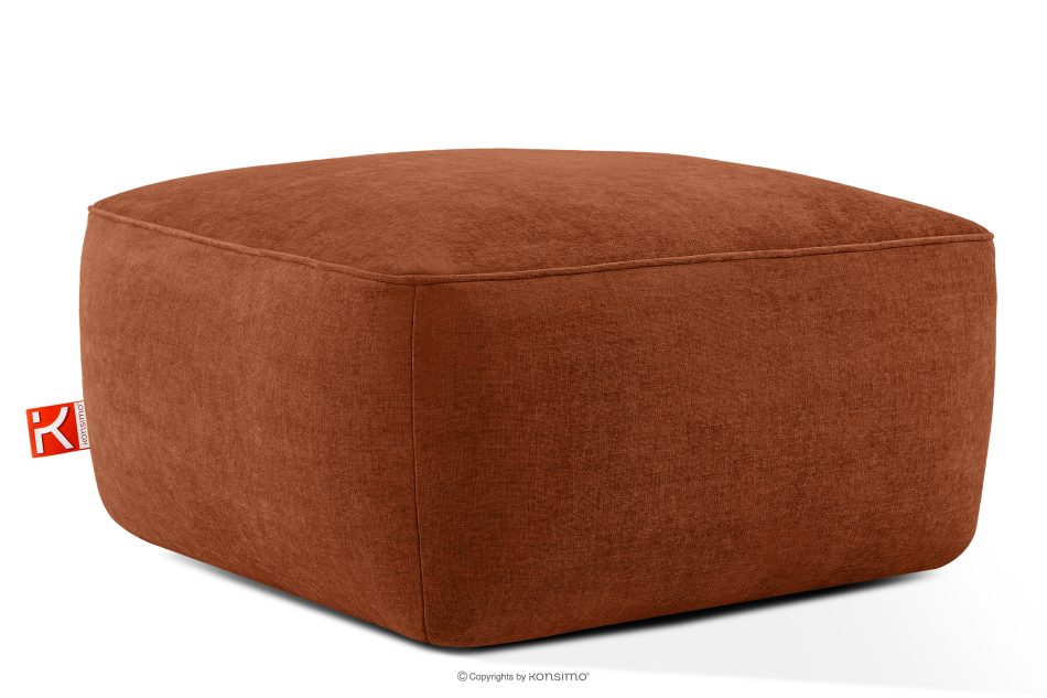 FUBBO Weicher Sitzhocker aus Gewebestoff in Rot rotbraun - Foto 2