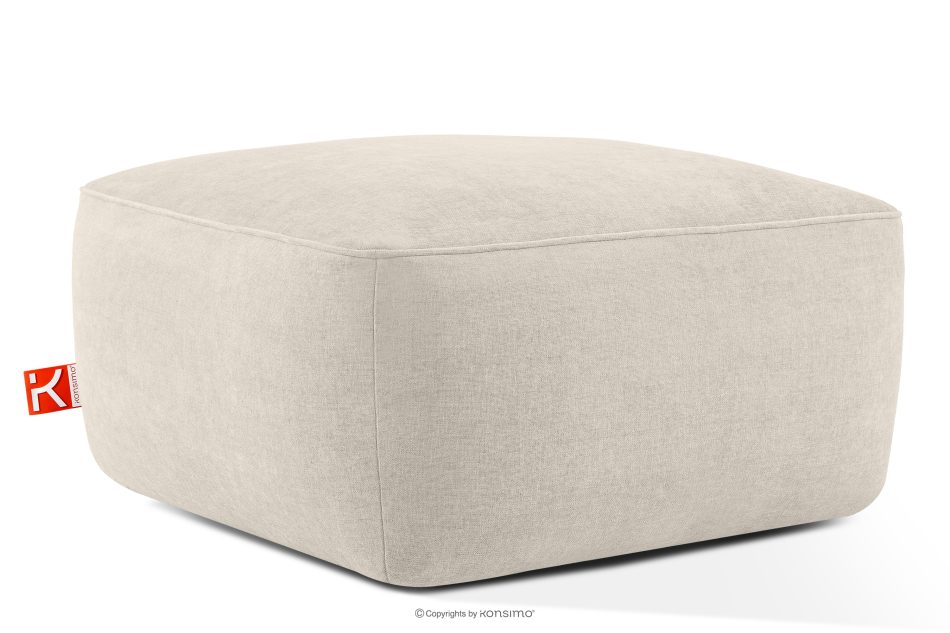 FUBBO Weicher Sitzhocker aus Gewebestoff in Ecru ecru - Foto 2