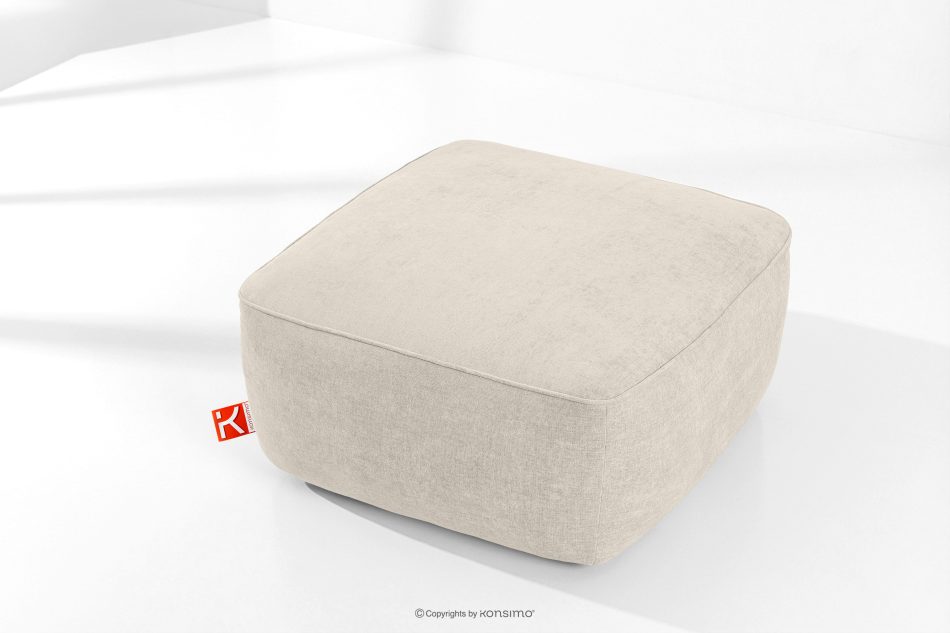 FUBBO Weicher Sitzhocker aus Gewebestoff in Ecru ecru - Foto 1