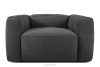 FUBBO Weicher Sessel aus anthrazitfarbenem Gewebestoff anthrazit - Foto 1