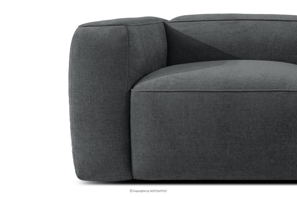 FUBBO Weicher Sessel aus anthrazitfarbenem Gewebestoff anthrazit - Foto 5