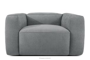 FUBBO, https://konsimo.de/kollektion/fubbo/ Weicher Sessel aus grauem Gewebestoff grau - Foto