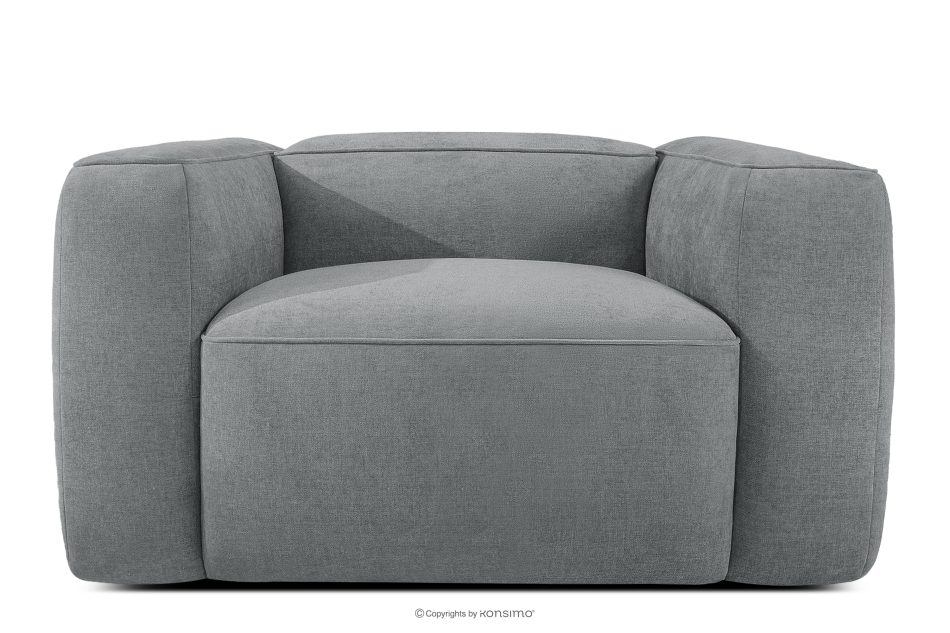 FUBBO Weicher Sessel aus grauem Gewebestoff grau - Foto 0