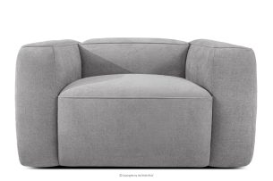 FUBBO, https://konsimo.de/kollektion/fubbo/ Weicher Sessel aus hellgrauem Gewebestoff hellgrau - Foto