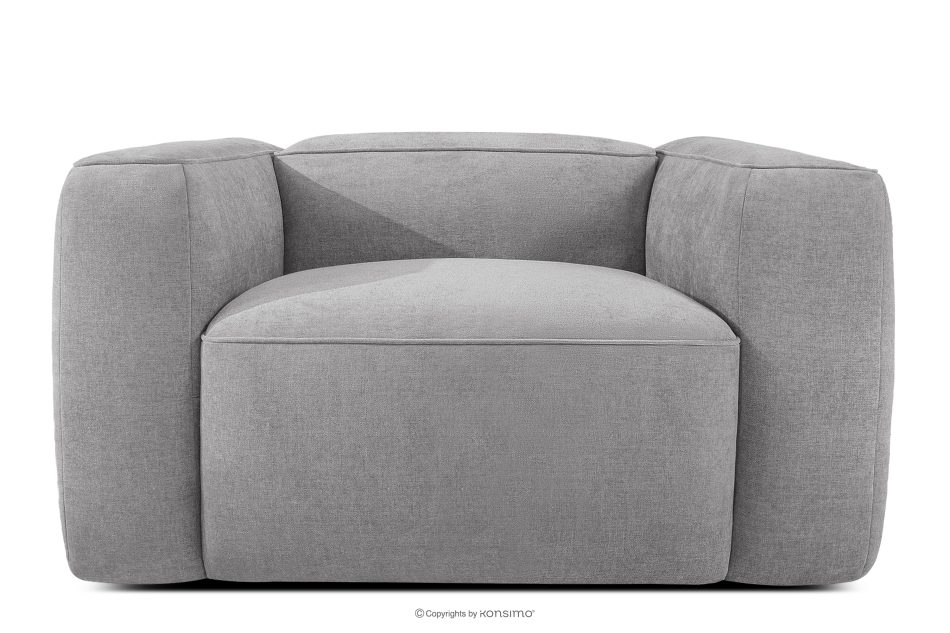 FUBBO Weicher Sessel aus hellgrauem Gewebestoff hellgrau - Foto 0