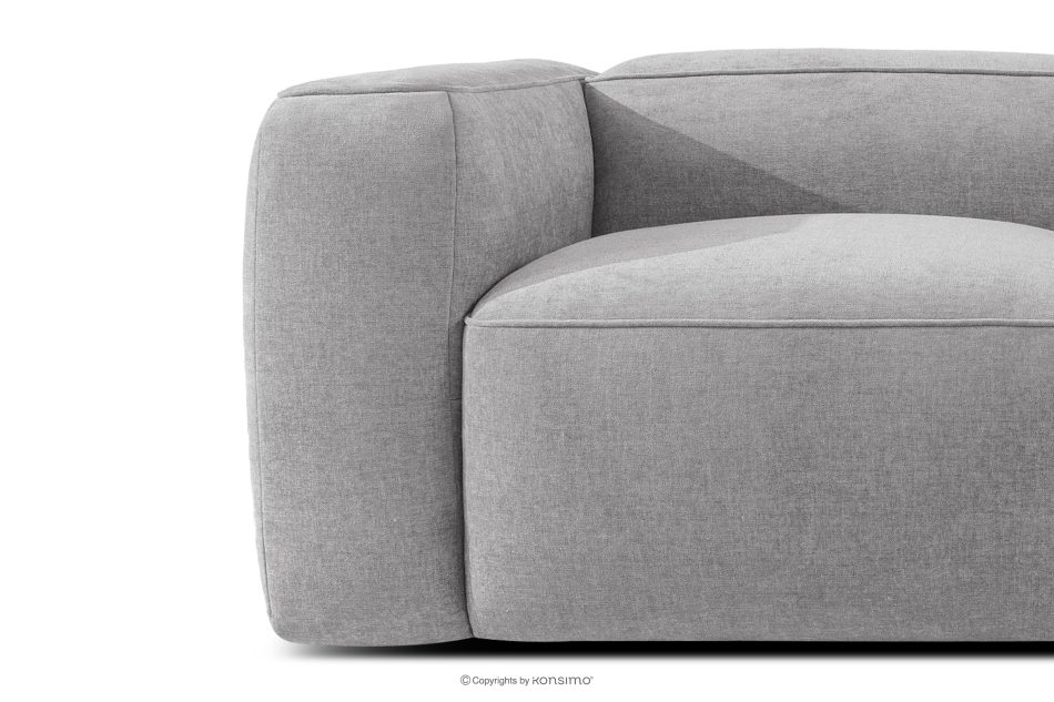 FUBBO Weicher Sessel aus hellgrauem Gewebestoff hellgrau - Foto 5