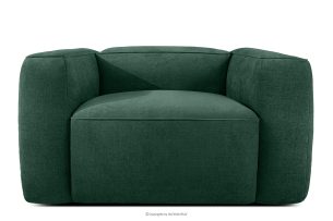 FUBBO, https://konsimo.de/kollektion/fubbo/ Weicher Sessel aus dunkelgrünem Gewebestoff dunkelgrün - Foto