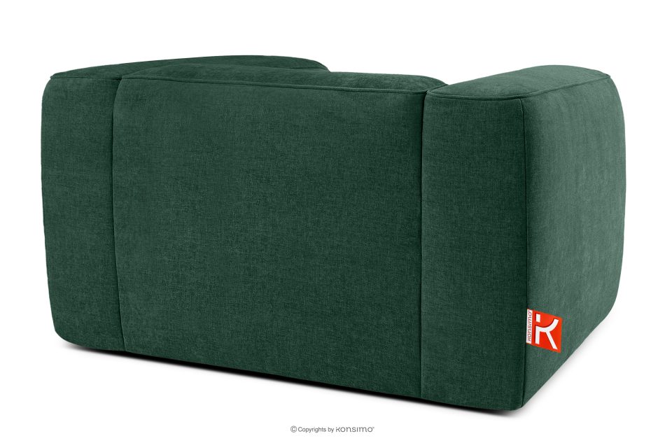 FUBBO Weicher Sessel aus dunkelgrünem Gewebestoff dunkelgrün - Foto 3