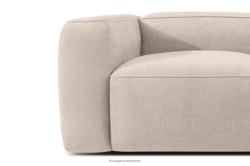 FUBBO Weicher Sessel aus cremefarbenem Gewebestoff cremefarben - Foto 5