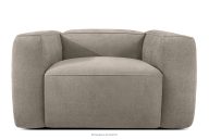 Weicher Sessel aus beigem Gewebestoff