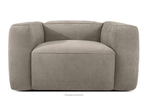 FUBBO, https://konsimo.de/kollektion/fubbo/ Weicher Sessel aus beigem Gewebestoff beige - Foto