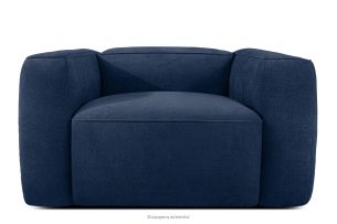 FUBBO, https://konsimo.de/kollektion/fubbo/ Weicher Sessel aus dunkelblauem Gewebestoff marineblau - Foto