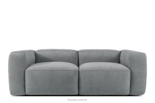 FUBBO, https://konsimo.de/kollektion/fubbo/ Weiches Zweisitzer-Sofa aus Gewebestoff in Grau grau - Foto