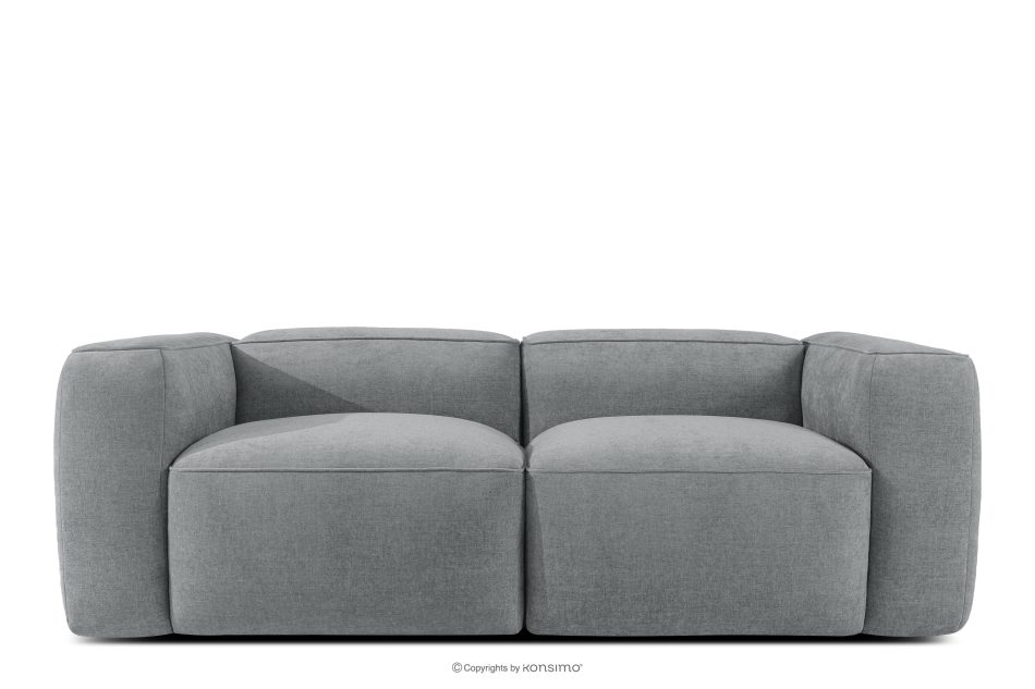 FUBBO Weiches Zweisitzer-Sofa aus Gewebestoff in Grau grau - Foto 0