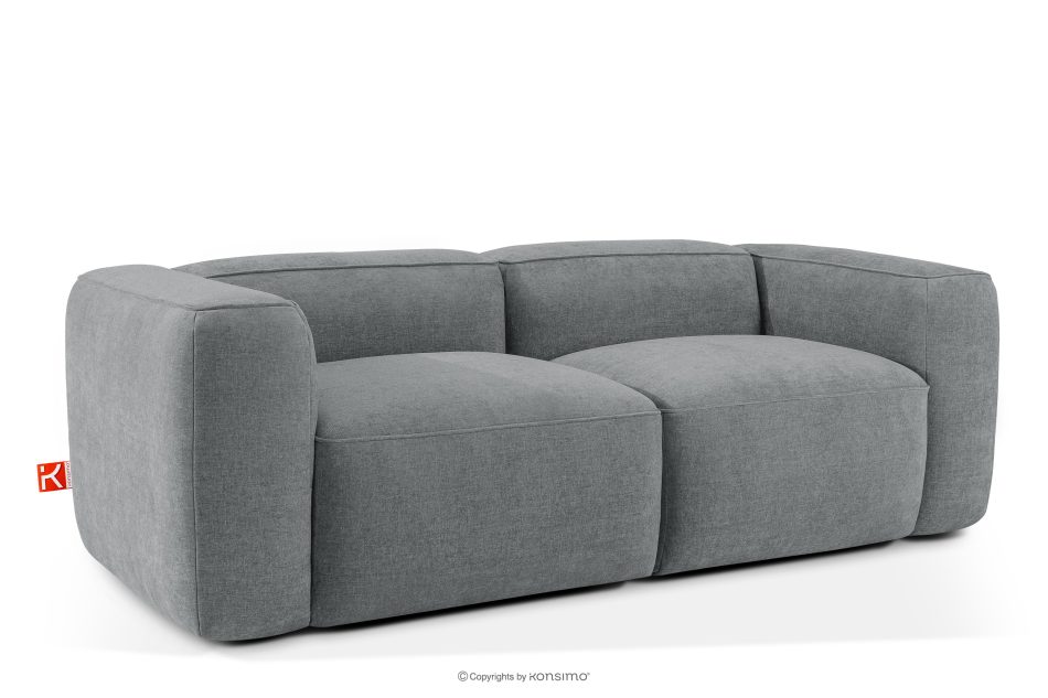 FUBBO Weiches Zweisitzer-Sofa aus Gewebestoff in Grau grau - Foto 2