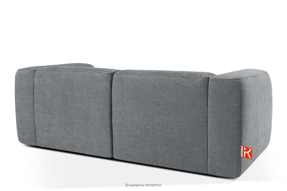 FUBBO Weiches Zweisitzer-Sofa aus Gewebestoff in Grau grau - Foto 3