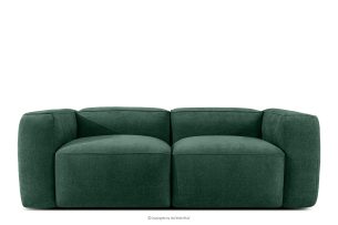 FUBBO, https://konsimo.de/kollektion/fubbo/ Weiches Zweisitzer-Sofa aus dunkelgrünem Gewebestoff dunkelgrün - Foto