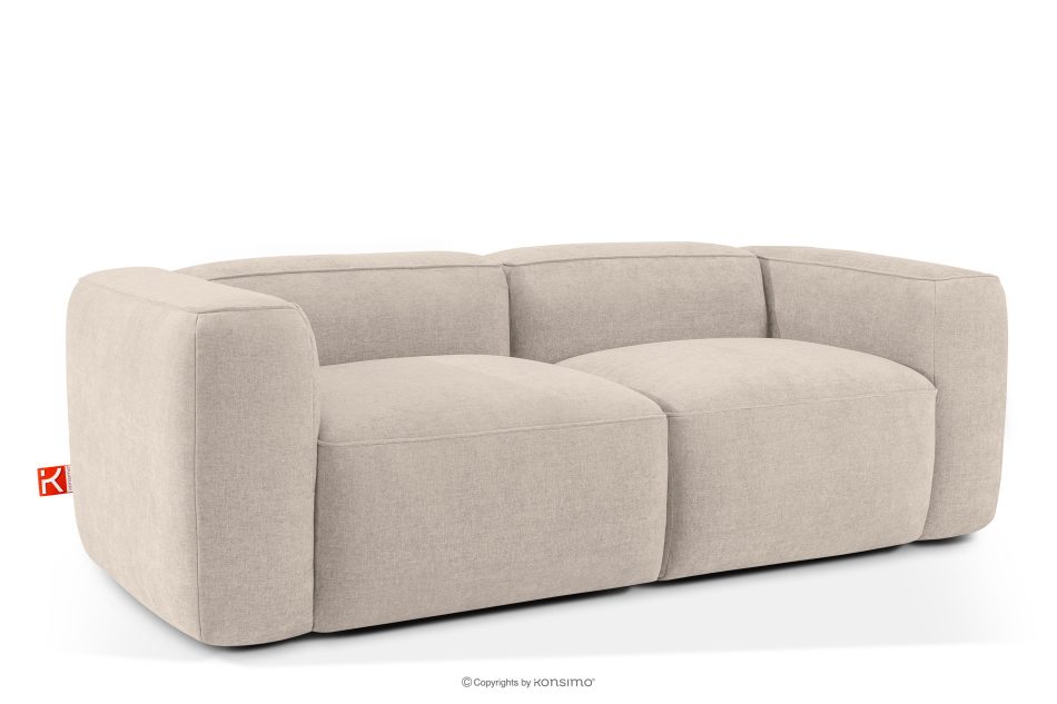 FUBBO Weiches Zweisitzer-Sofa aus einem Gewebestoff in Creme cremefarben - Foto 2
