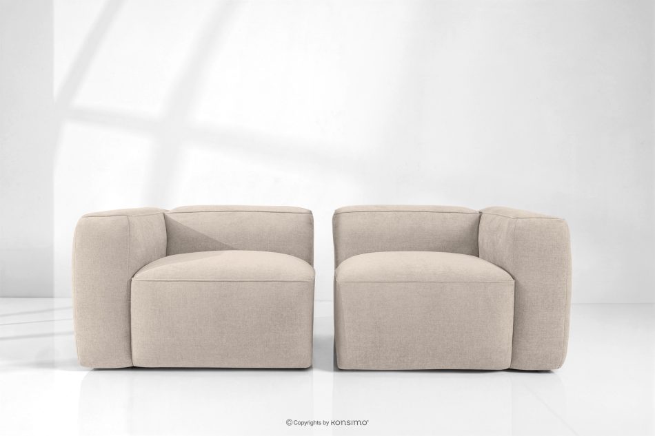 FUBBO Weiches Zweisitzer-Sofa aus einem Gewebestoff in Creme cremefarben - Foto 10