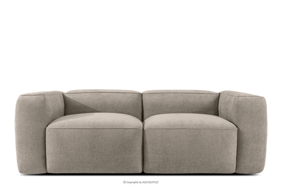 FUBBO Weiches Zweisitzer-Sofa aus einem Gewebestoff in Beige beige - Foto 0