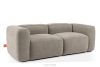 FUBBO Weiches Zweisitzer-Sofa aus einem Gewebestoff in Beige beige - Foto 3