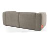 FUBBO Weiches Zweisitzer-Sofa aus einem Gewebestoff in Beige beige - Foto 4