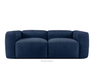 FUBBO, https://konsimo.de/kollektion/fubbo/ Weiches Zweisitzer-Sofa aus dunkelblauem Gewebestoff marineblau - Foto