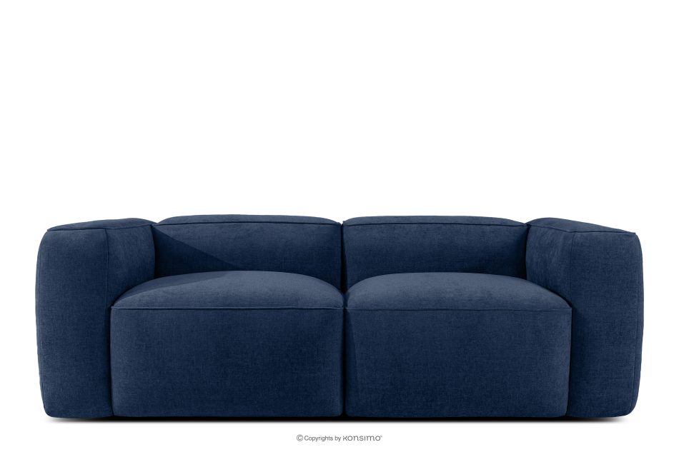FUBBO Weiches Zweisitzer-Sofa aus dunkelblauem Gewebestoff marineblau - Foto 0