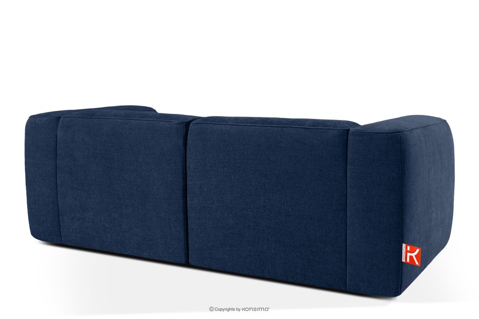 FUBBO Weiches Zweisitzer-Sofa aus dunkelblauem Gewebestoff marineblau - Foto 3