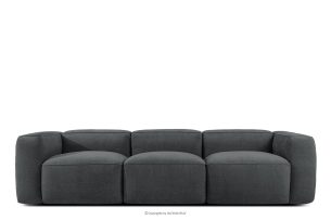 FUBBO, https://konsimo.de/kollektion/fubbo/ Weiches Dreisitzer-Sofa aus Gewebestoff in Anthrazit anthrazit - Foto
