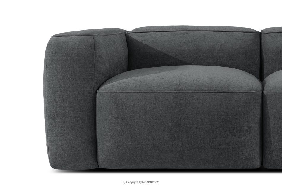 FUBBO Weiches Dreisitzer-Sofa aus Gewebestoff in Anthrazit anthrazit - Foto 7