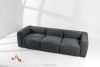 FUBBO Weiches Dreisitzer-Sofa aus Gewebestoff in Anthrazit anthrazit - Foto 2