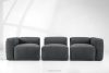 FUBBO Weiches Dreisitzer-Sofa aus Gewebestoff in Anthrazit anthrazit - Foto 11