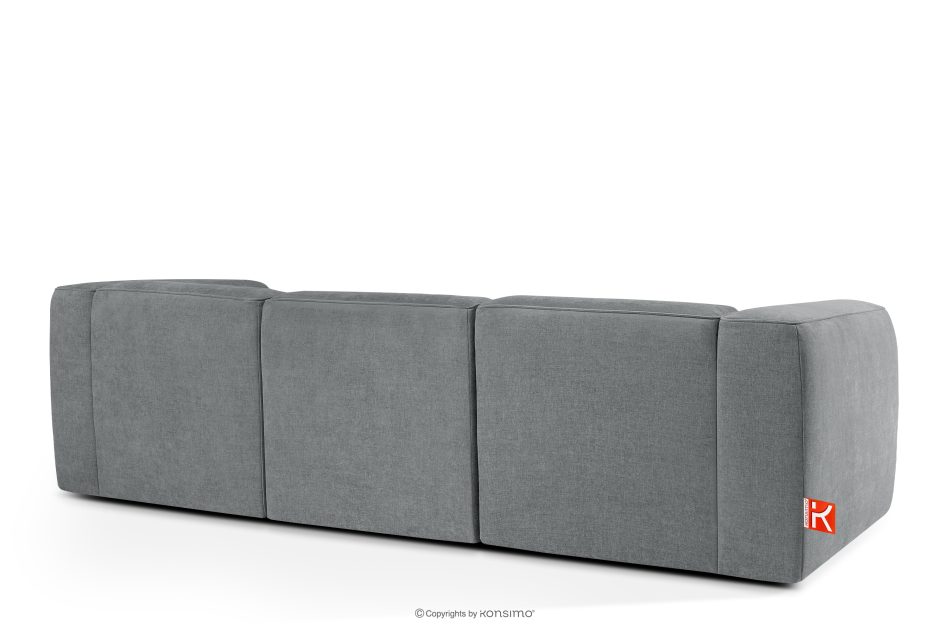 FUBBO Weiches Dreisitzer-Sofa aus Gewebestoff in Grau grau - Foto 3