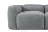 FUBBO Weiches Dreisitzer-Sofa aus Gewebestoff in Grau grau - Foto 8