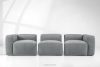 FUBBO Weiches Dreisitzer-Sofa aus Gewebestoff in Grau grau - Foto 11