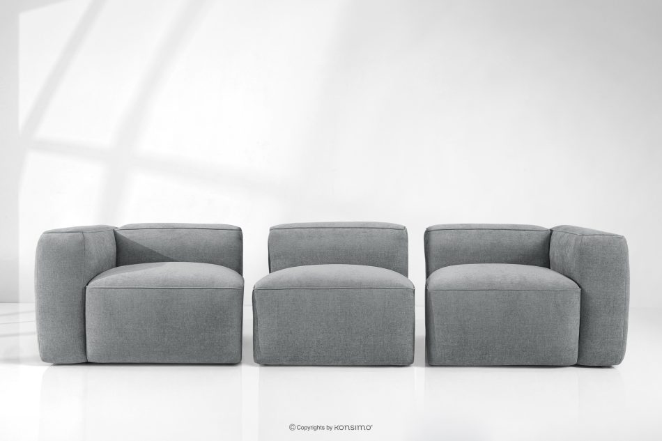 FUBBO Weiches Dreisitzer-Sofa aus Gewebestoff in Grau grau - Foto 10
