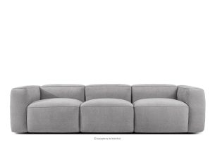 FUBBO, https://konsimo.de/kollektion/fubbo/ Weiches Dreisitzer-Sofa aus Gewebestoff in Hellgrau hellgrau - Foto