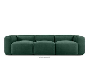 FUBBO, https://konsimo.de/kollektion/fubbo/ Weiches Dreisitzer-Sofa aus dunkelgrünem Gewebestoff dunkelgrün - Foto