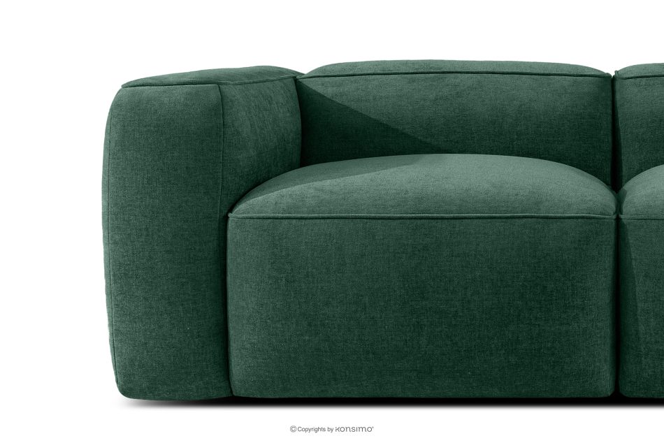 FUBBO Weiches Dreisitzer-Sofa aus dunkelgrünem Gewebestoff dunkelgrün - Foto 7